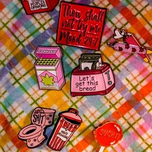 Colorful Home Party Pin Set